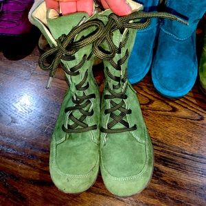 Kids Primigi Enora Green Leather Boots size 28/US 11